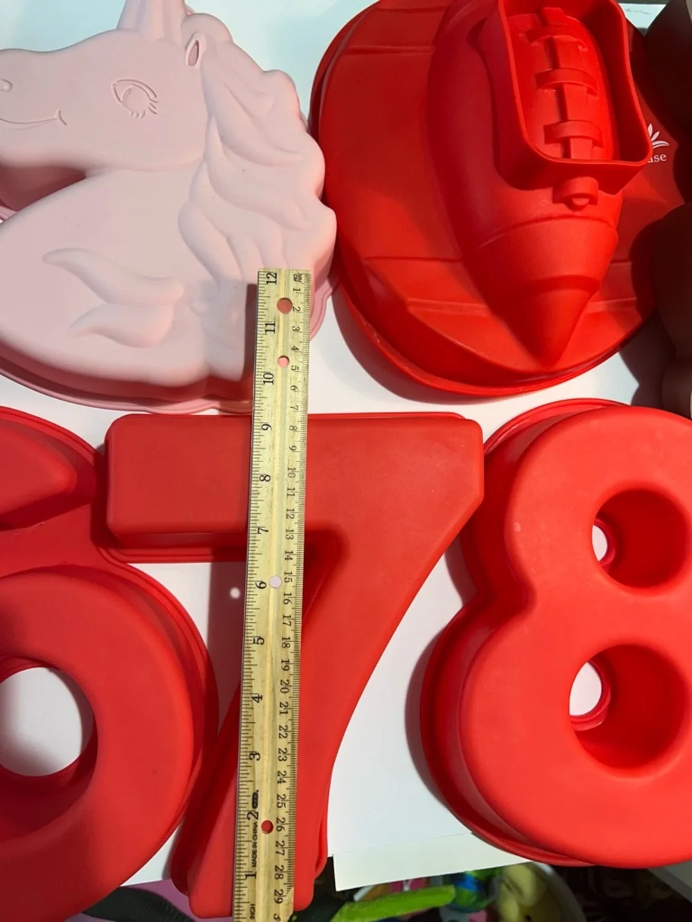Silicone baking cake jello Mold Birthday Numbers Unicorn Butterfly Football Pans
